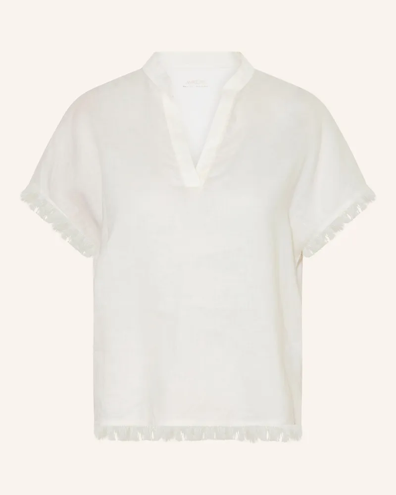 Marc Cain Blusenshirt Im Materialmix weiss 112