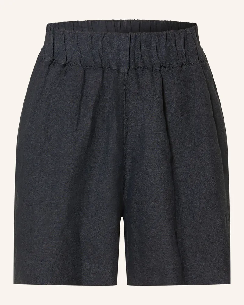 120% Lino Leinenshorts Dunkelblau