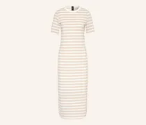 Jerseykleid Mit Glitzegarn gold