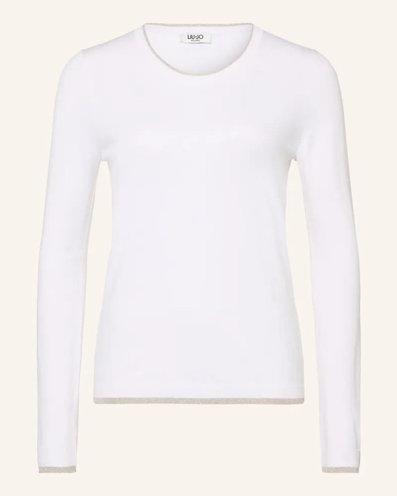 Liu Jo Pullover Mit Glitzergarn weiss Weiss
