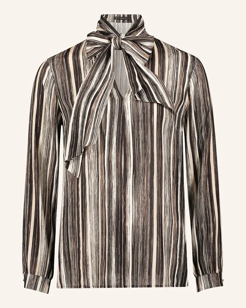 Betty Barclay Blusenshirt Mit Abnehmbarer Schluppe Und Glitzergarn schwarz Schwarz