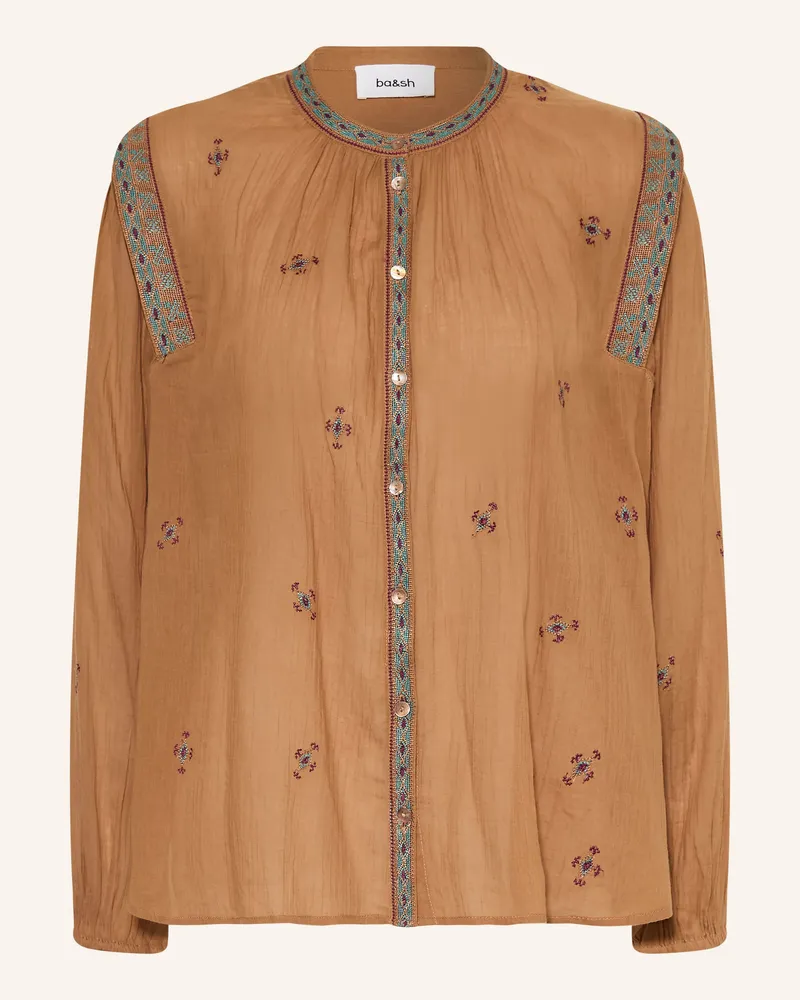 ba&sh Bluse Dalila braun Hellbraun