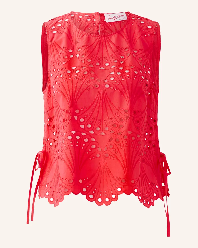 Oui  Top aus Lochspitze Rot