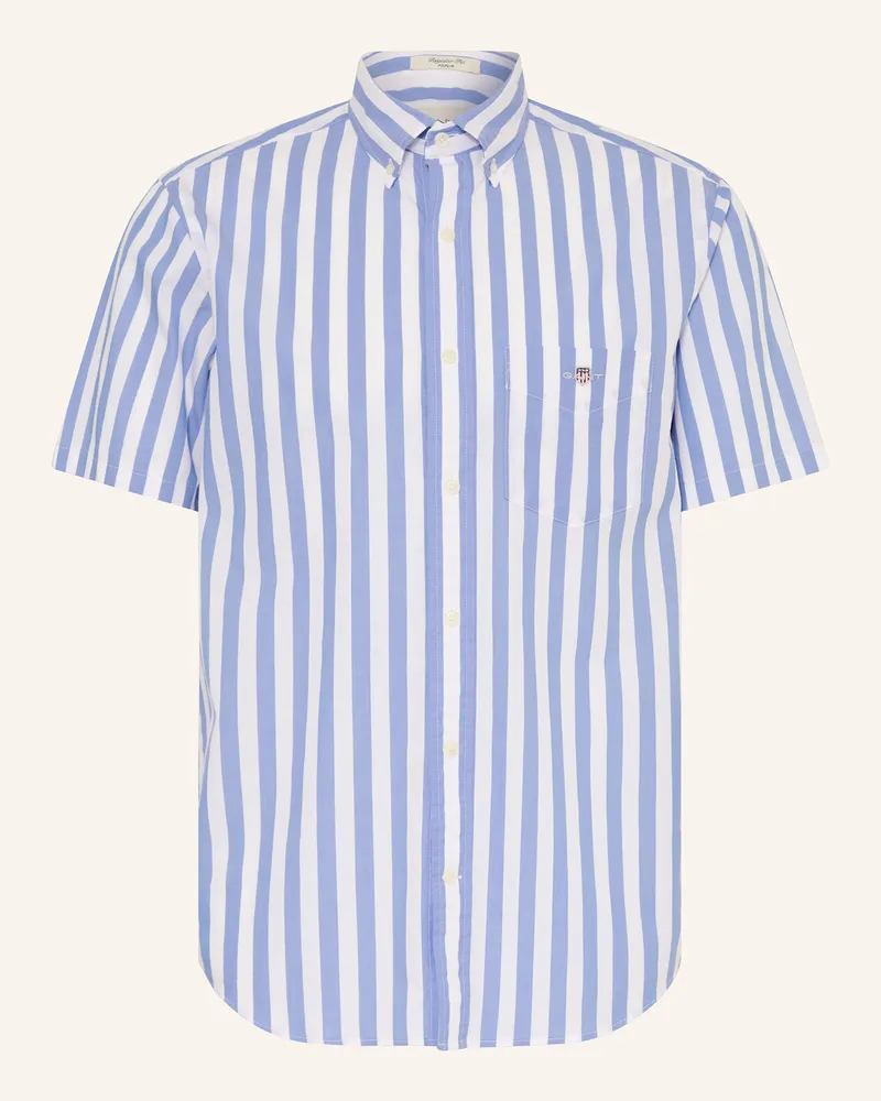 Gant Kurzarm-Hemd Regular Fit Hellblau