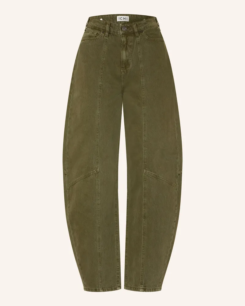 ICHI Barrel Jeans Ihpella gruen 190414