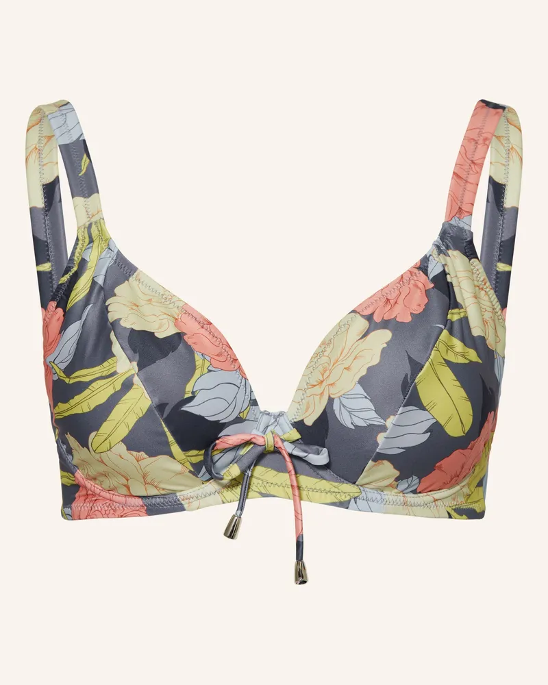 Lidea Bügel-Bikini-Top FLOWER NOSTALGIA Grau