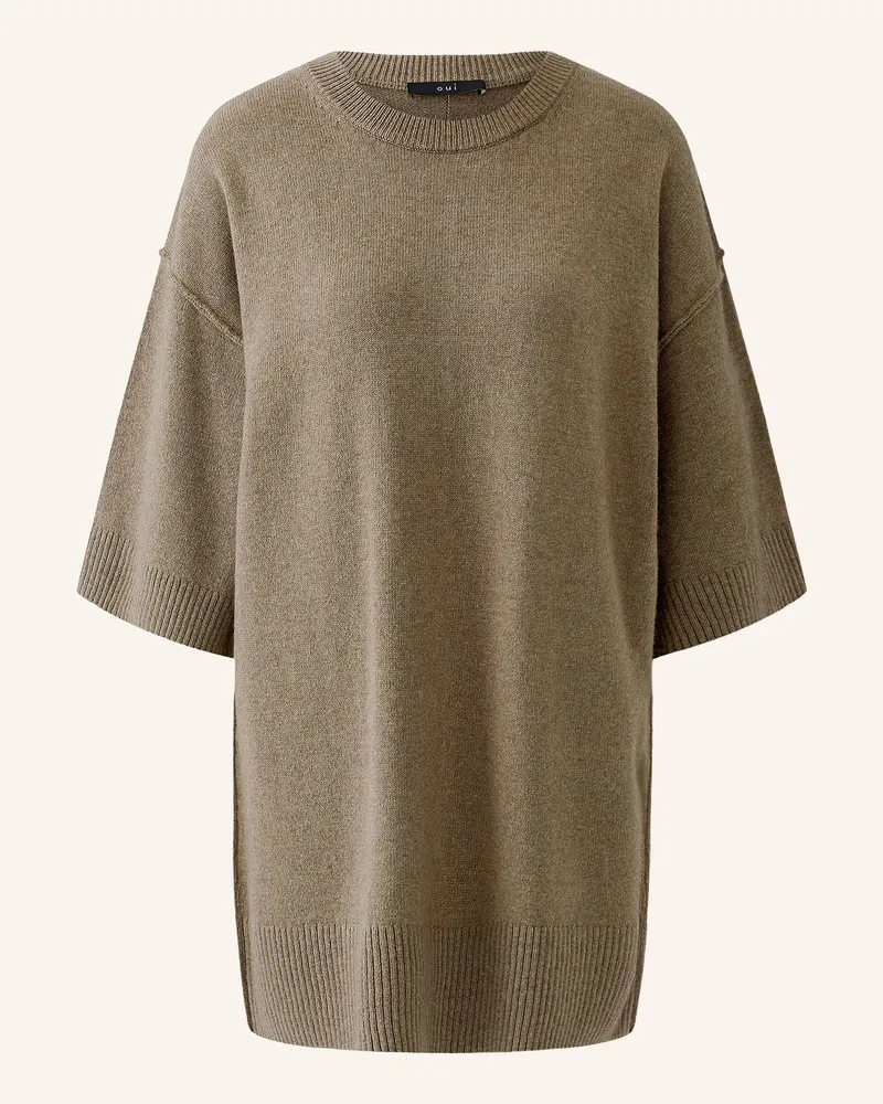 Oui  Pullover Mit 3/4-Arm beige Hellbraun