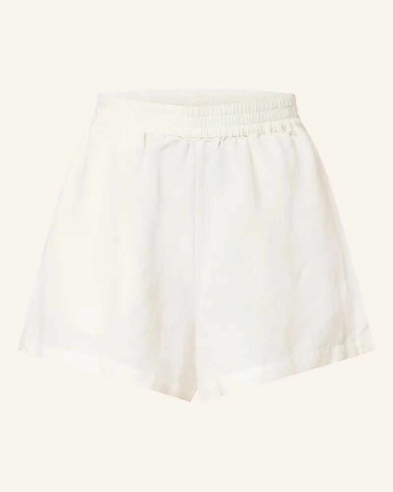 HUGO BOSS Shorts Tallan Mit Leinen weiss Ecru