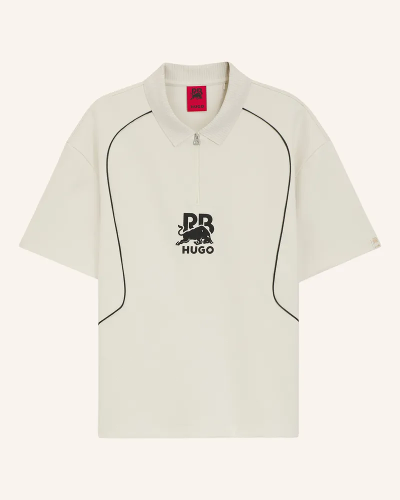 HUGO BOSS Poloshirt Duero_Rb Relaxed Fit beige Weiss