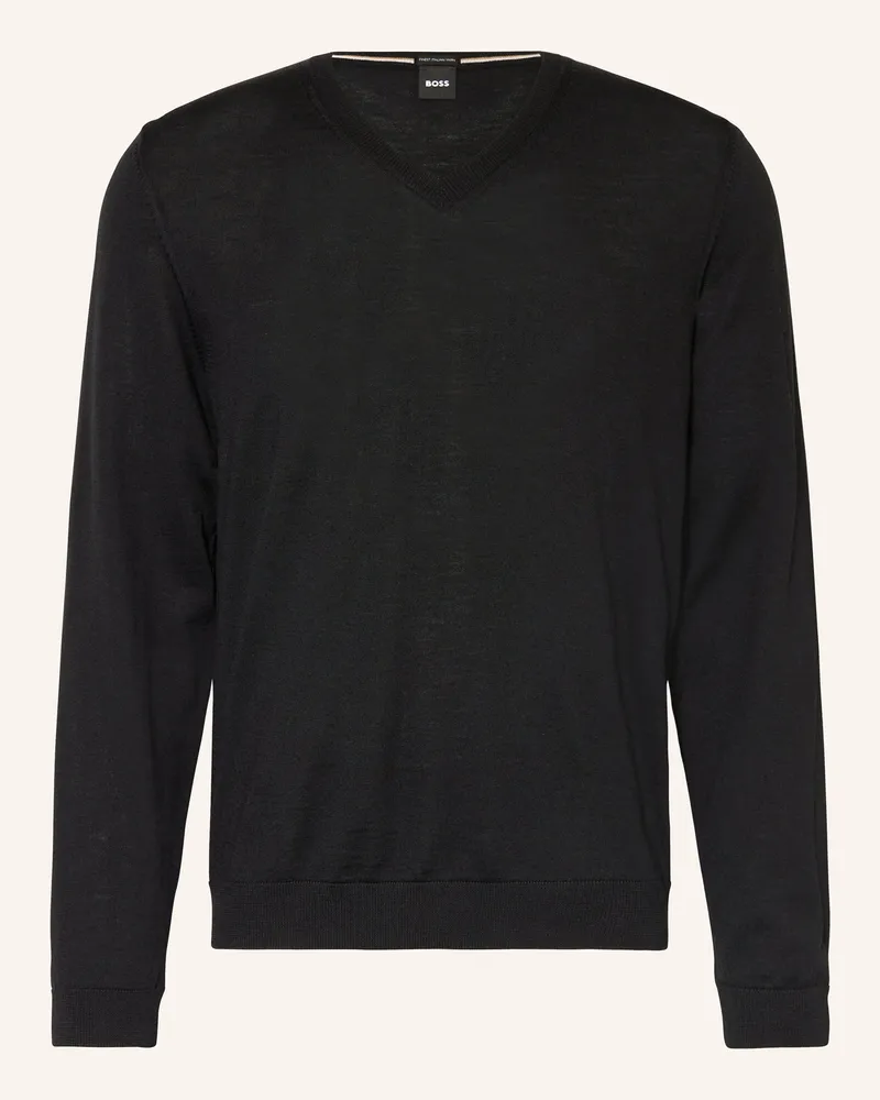 HUGO BOSS Pullover Melba schwarz Schwarz