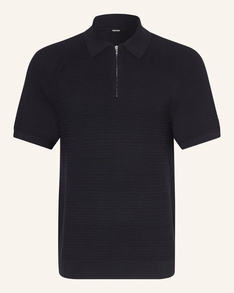 Reiss Strick-Poloshirt Estate blau Dunkelblau