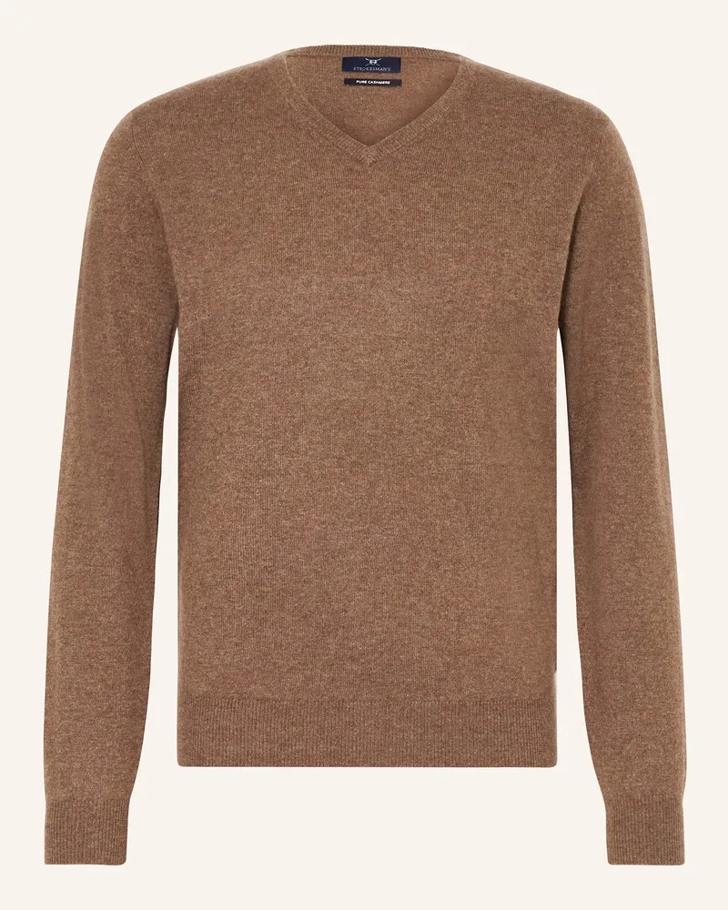 Strokesman's Cashmere-Pullover Taupe