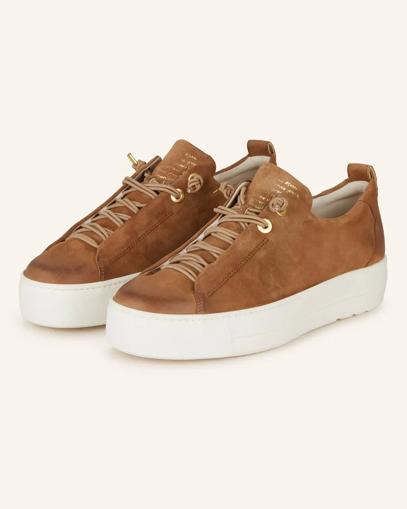 paul green Sneaker Cognac