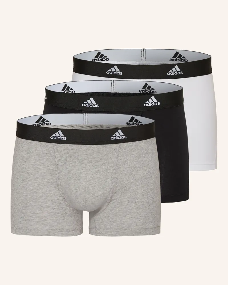 adidas 3er-Pack Boxershorts ACTIVE FLEX COTTON Schwarz