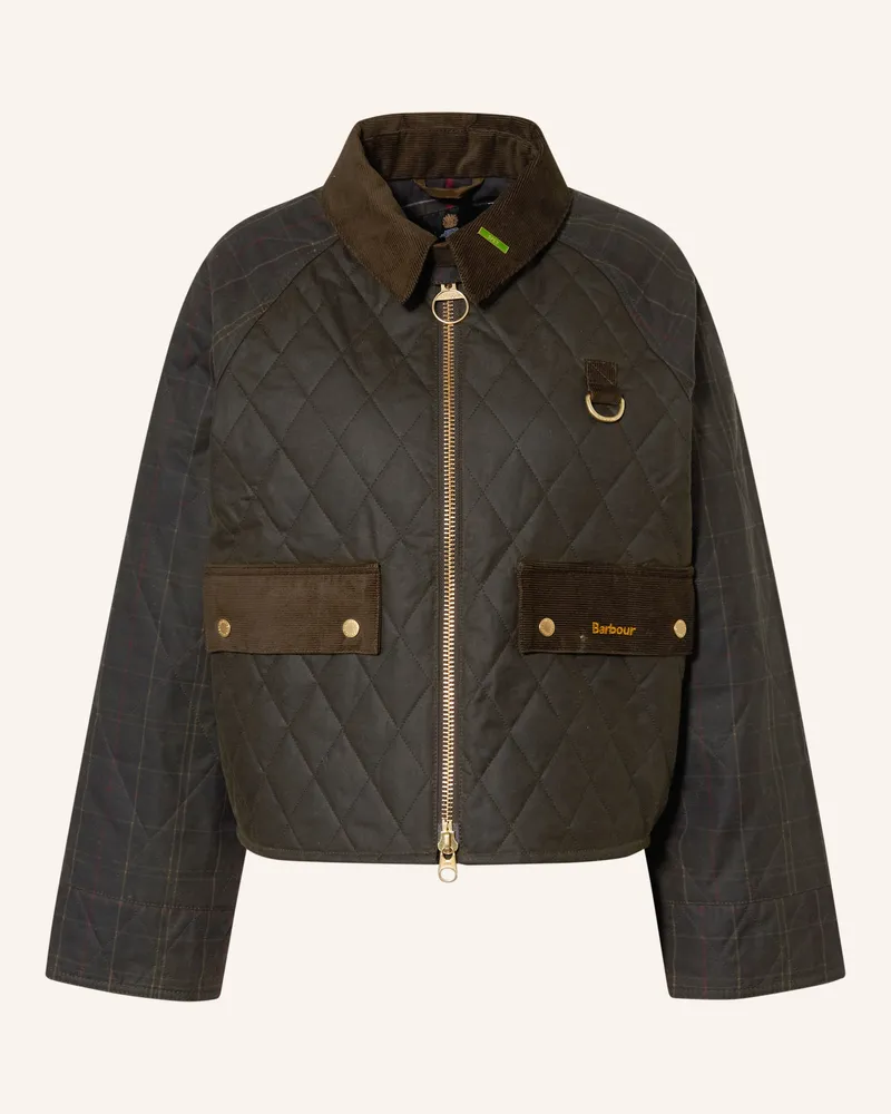 Barbour Jacke Tr Quilt Spey gruen Oliv