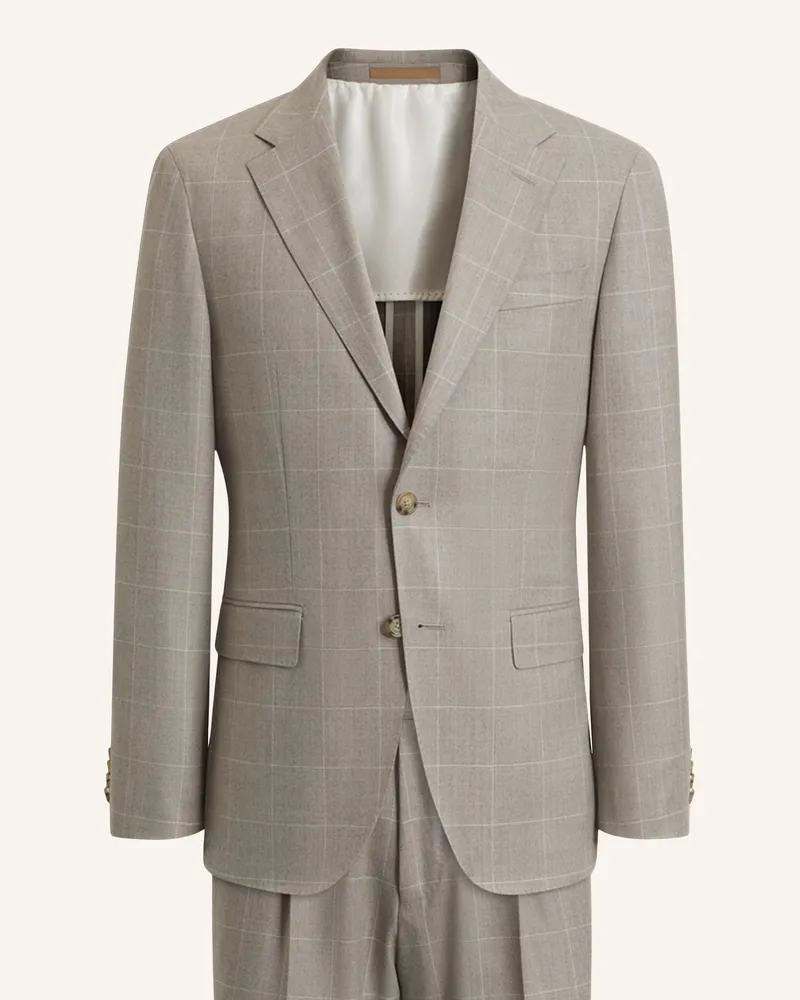 HUGO BOSS Anzug L-Heston-2pcs-264 Slim Fit beige Beige