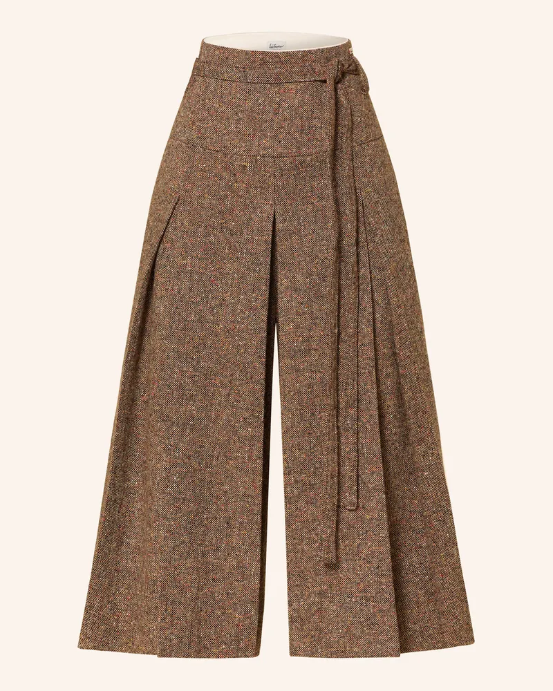 Luis Trenker Tweed-Culotte LULILIBETH Braun