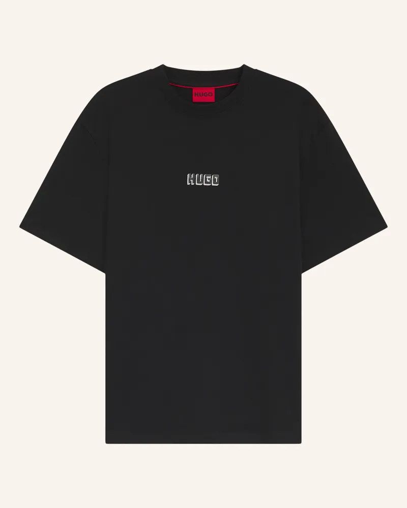HUGO BOSS T-Shirt Diqitee_In Regular Fit schwarz Schwarz