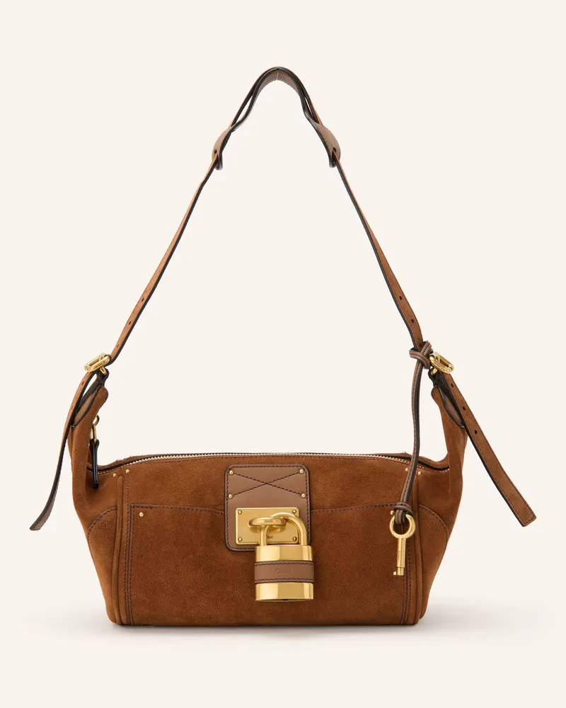 Chloé Handtasche Paddington Mit Nieten braun 206