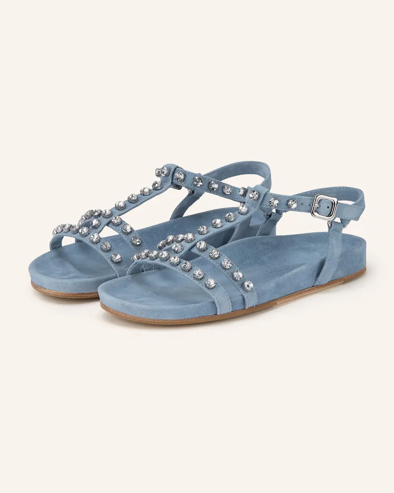 Kennel & Schmenger Sandalen Love Mit Schmucksteinen blau Hellblau