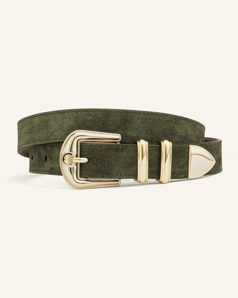 Aigner Ledergürtel CASUAL Dunkelgrün