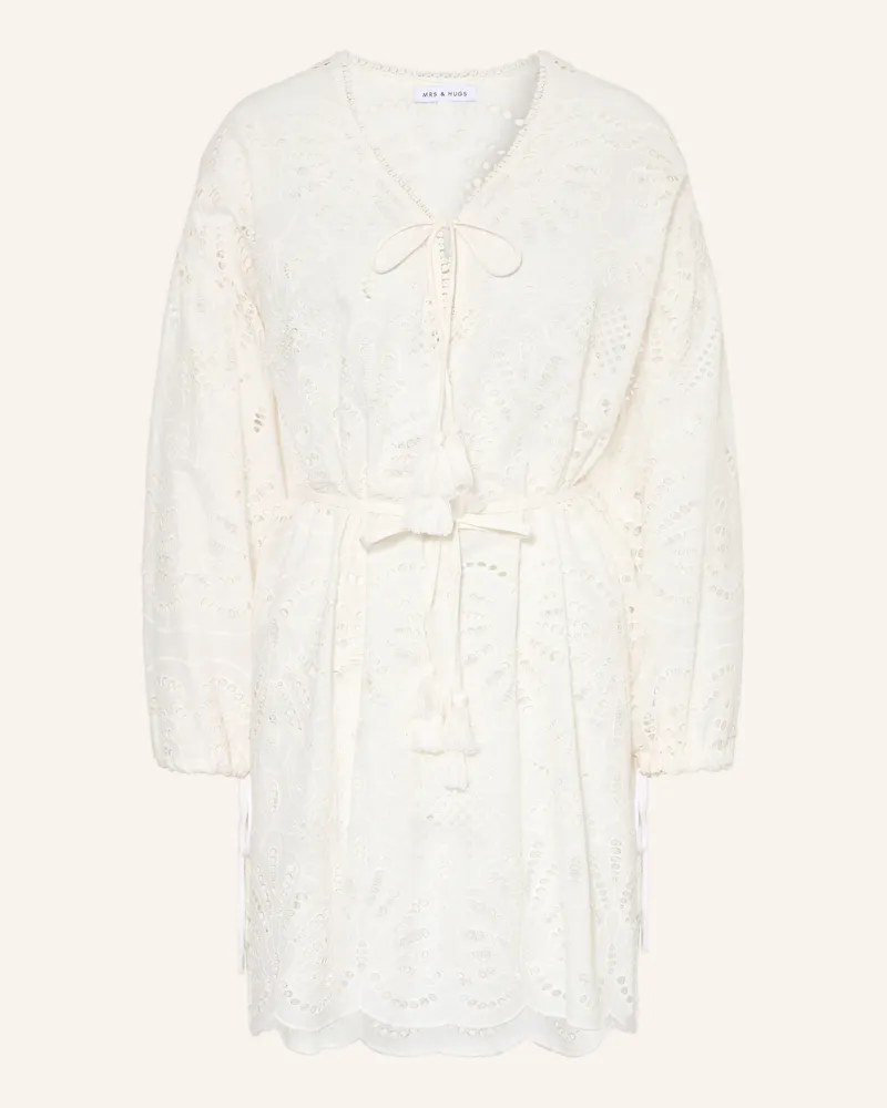Mrs & HUGS Strandkleid Aus Lochspitze weiss Weiss