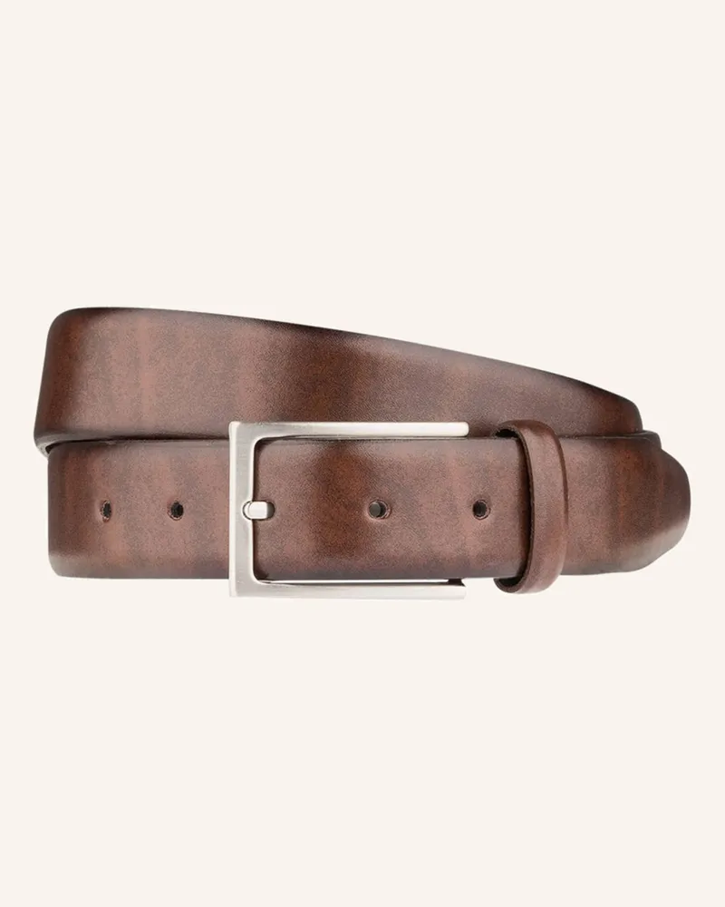Monti Ledergürtel braun Dunkelbraun