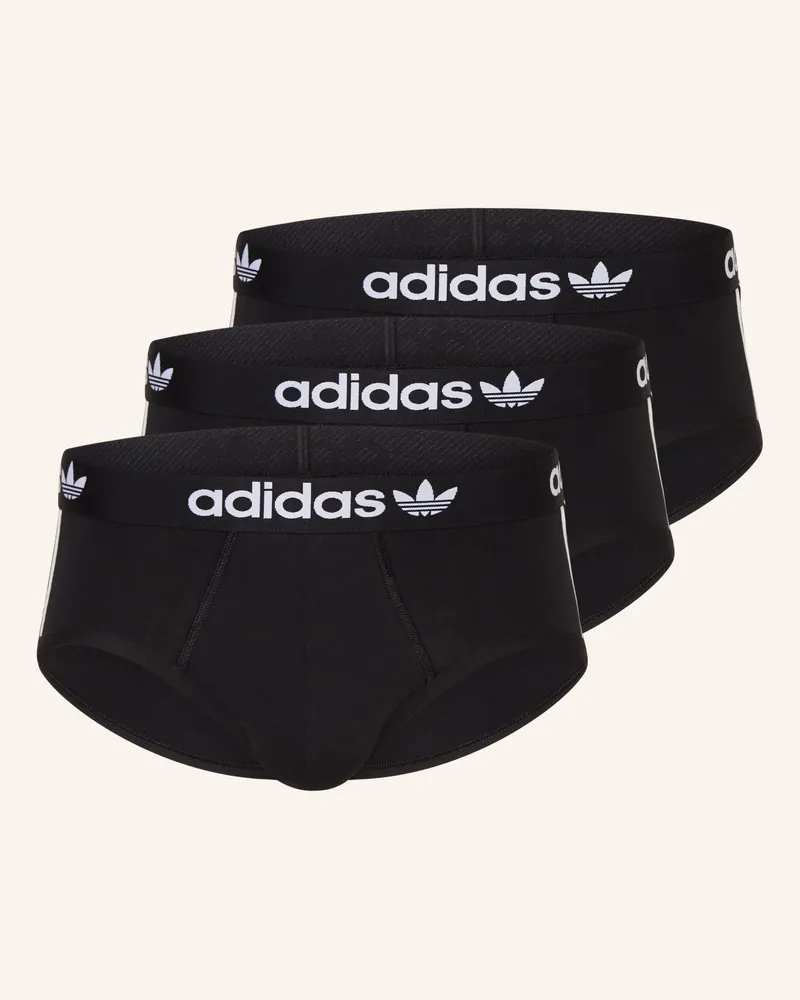 adidas 3er-Pack Slips Schwarz