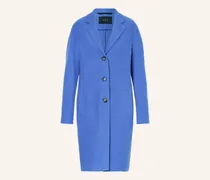 Wollmantel blau