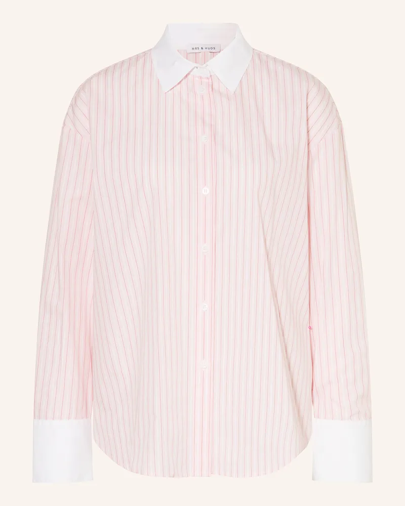 Mrs & HUGS Hemdbluse Rosa