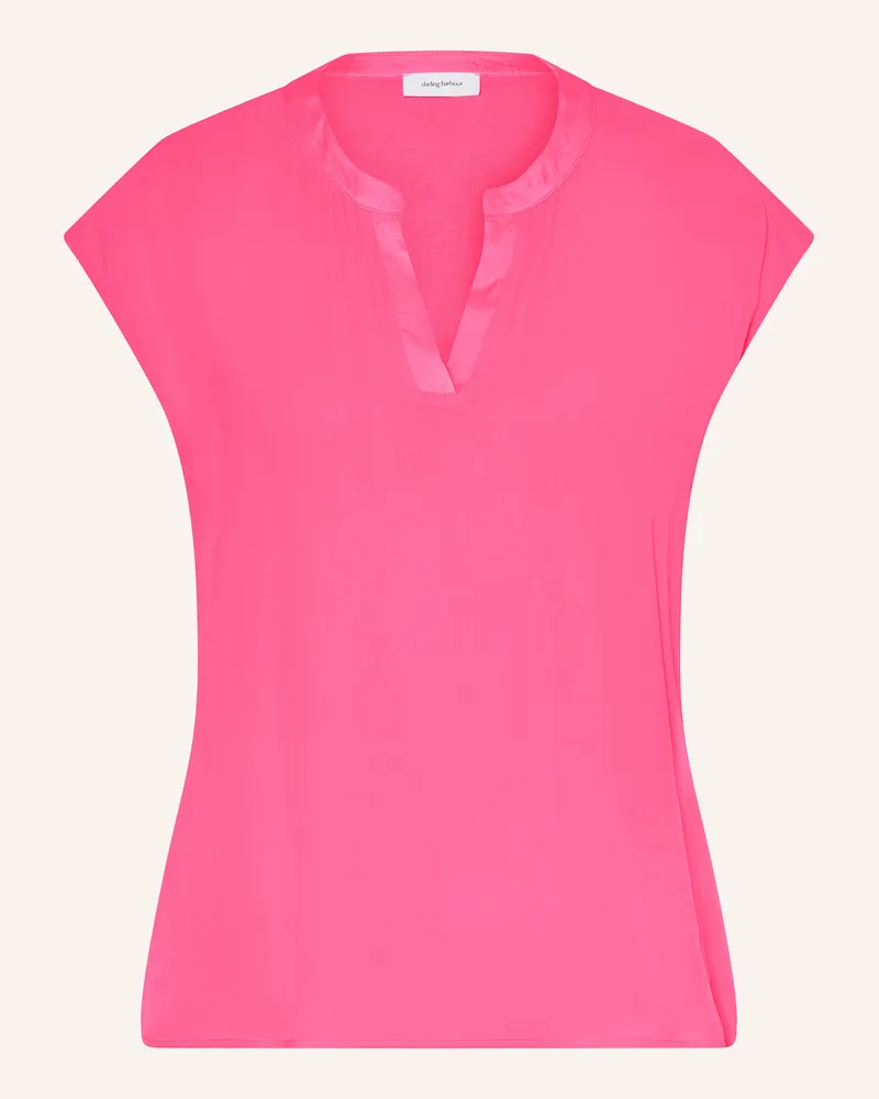 Darling Harbour Blusenshirt im Materialmix Pink