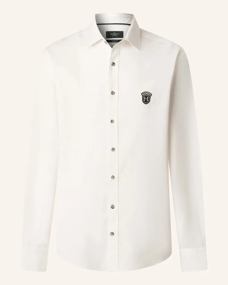 Hackett Freizeithemd Heritage Twill weiss Ecru