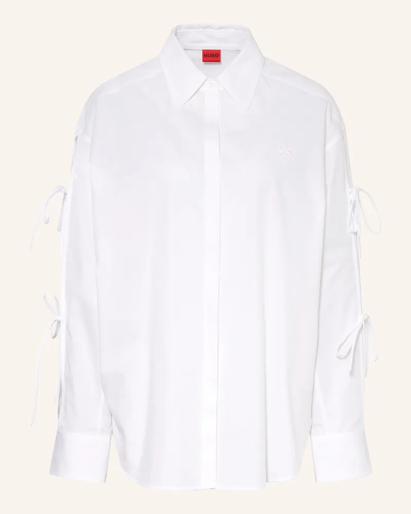 HUGO BOSS Hemdbluse EVANGELINA Weiss