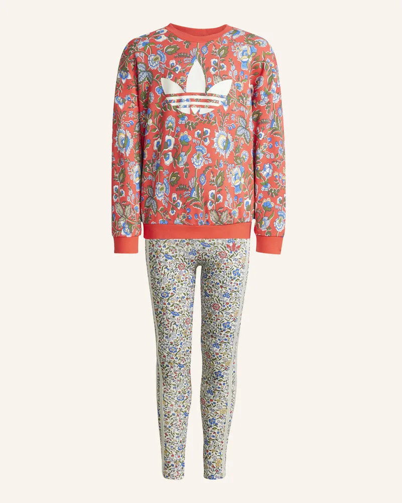 adidas ADIDAS ORIGINALS X LIBERTY LONDON KIDS LEGGINGS-SET Rot