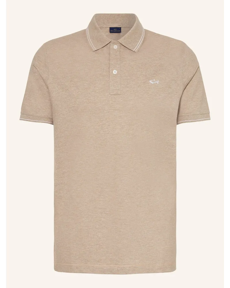 Paul & Shark Piqué-Poloshirt Beige