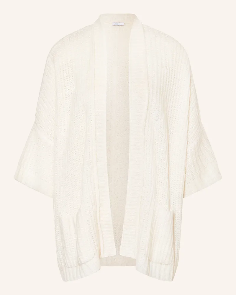 Mrs & HUGS Strickhülle Mit 3/4-Arm weiss Creme
