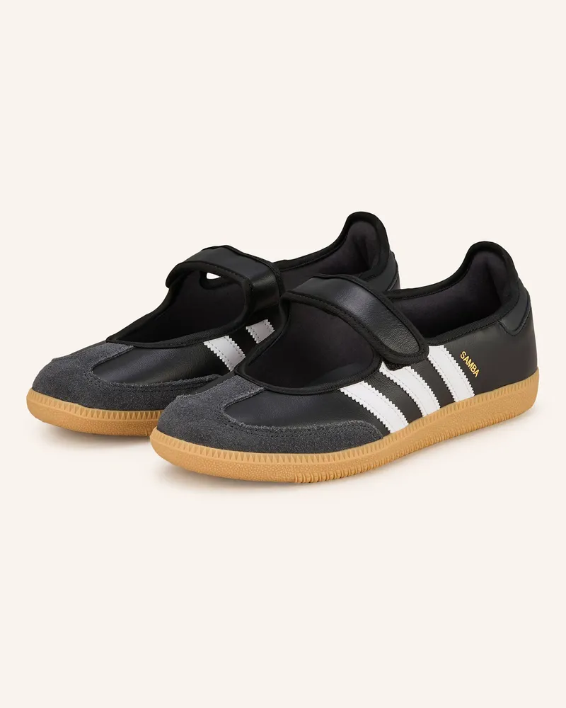 adidas Mary-Jane-Ballerinas Samba Og schwarz Schwarz