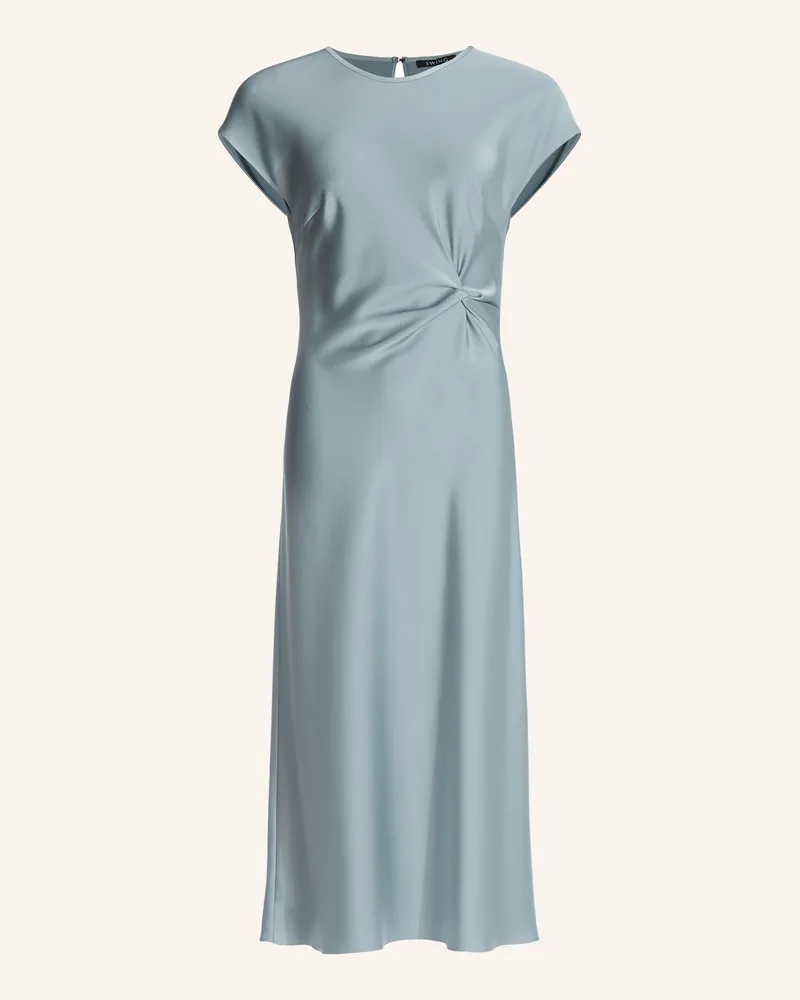 Swing Cocktailkleid blau Blaugrau
