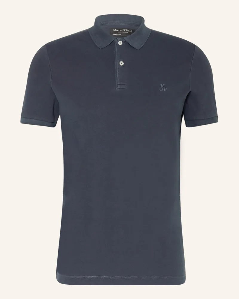Marc O'Polo Piqué-Poloshirt Shaped Fit blau Dunkelblau
