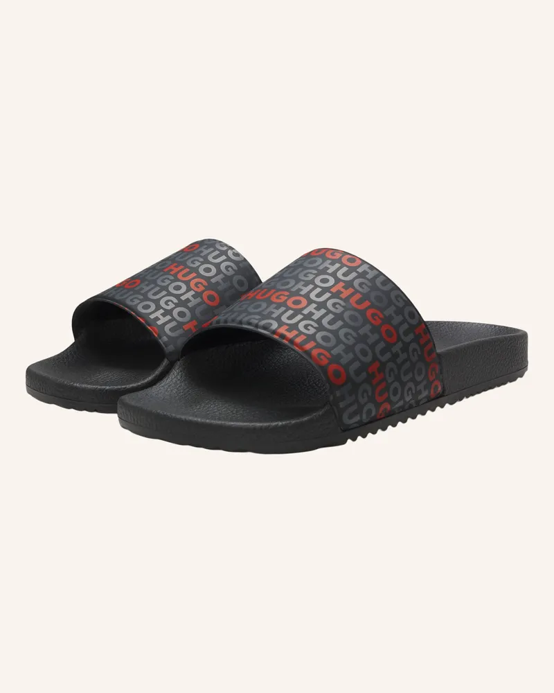 HUGO BOSS Sandals Timein_Slid_Lgao schwarz Schwarz