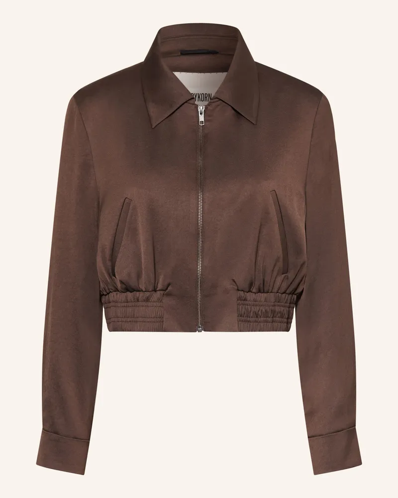 Drykorn Satinblouson Radway_1 braun Dunkelbraun