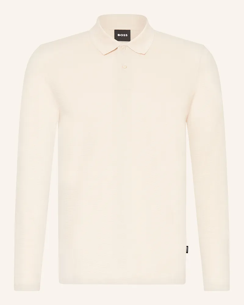 HUGO BOSS Jersey-Poloshirt PITTMAN Ecru