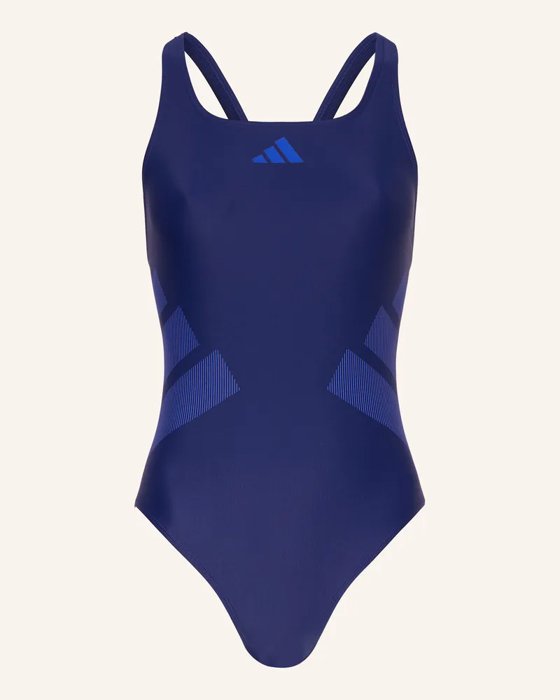 adidas Badeanzug Logo C-Back blau Dunkelblau