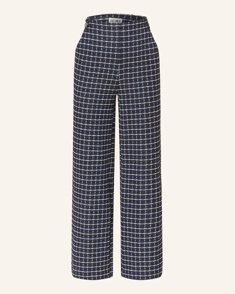 ICHI Bouclé-Hose IHKATE Dunkelblau