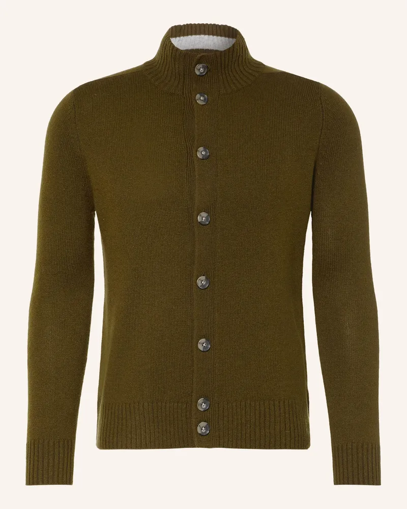 Strokesman's Strokesman Strickjacke Aus Cashmere gruen Oliv