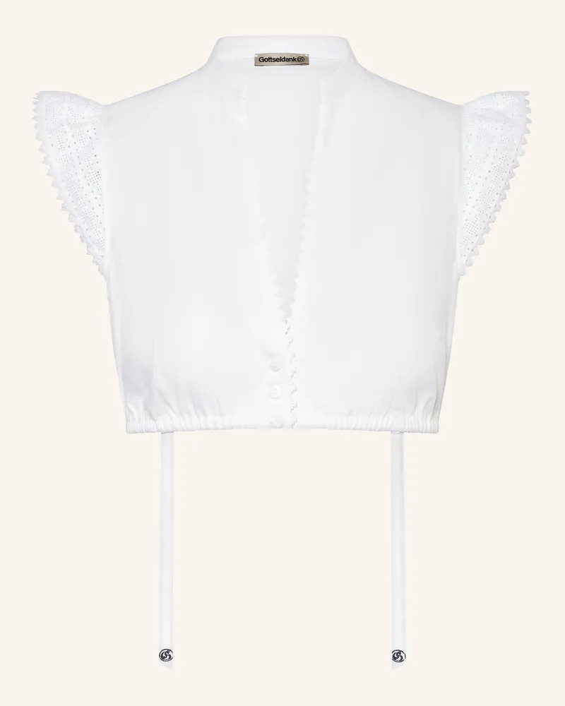 Gottseidank Dirndlbluse Josi weiss Weiss