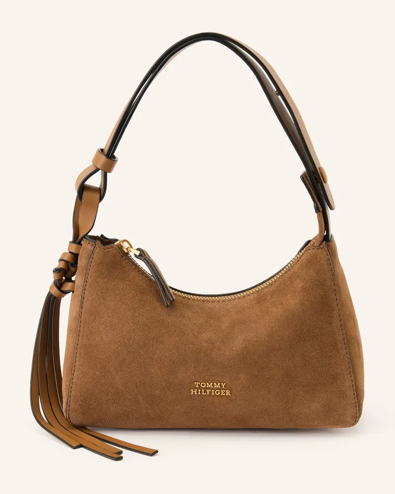 Tommy Hilfiger Schultertasche braun Cognac