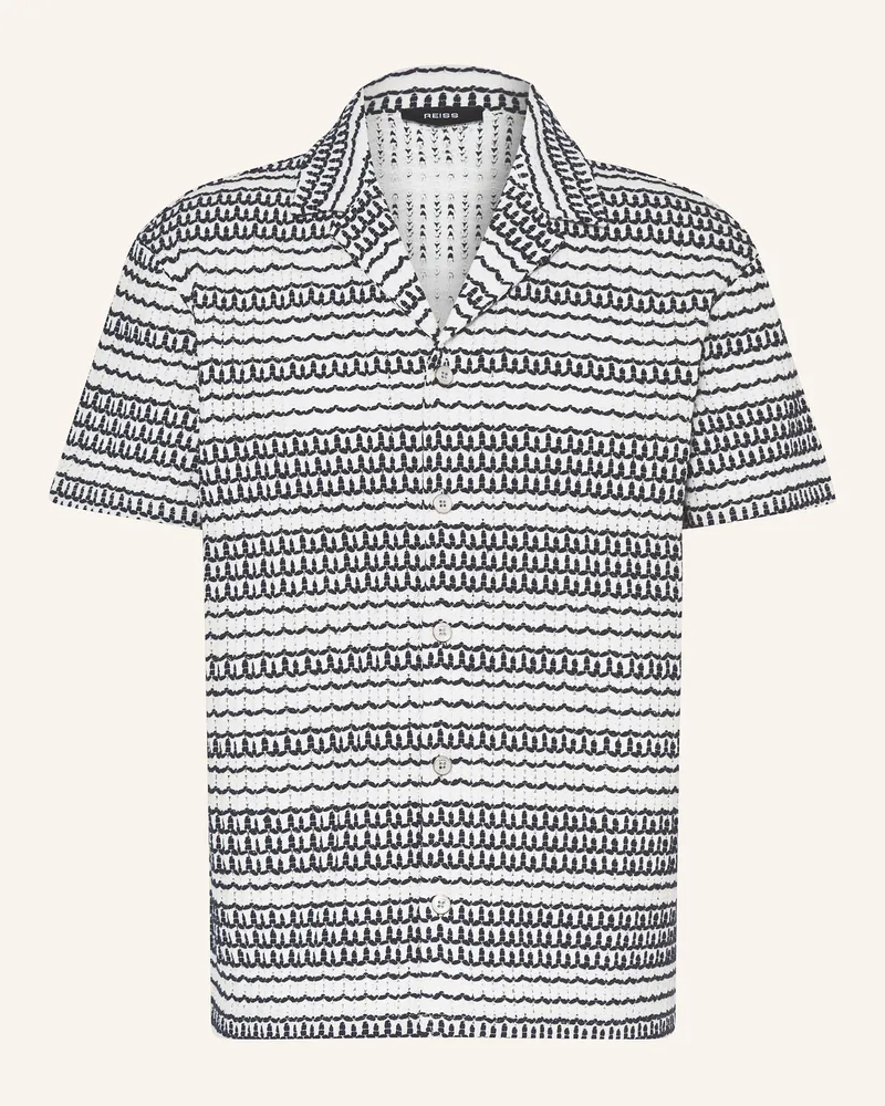 Reiss Resorthemd Chez Classic Fit schwarz Schwarz