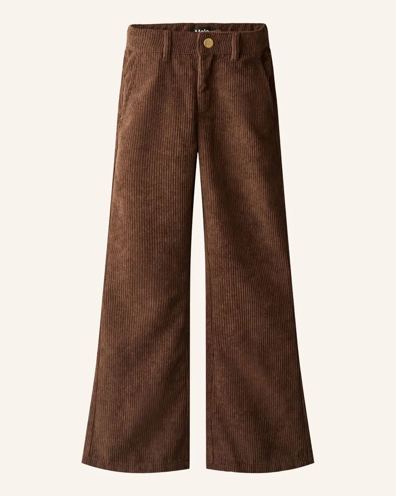 Molo Cordhose Flared Slim Fit braun 5993