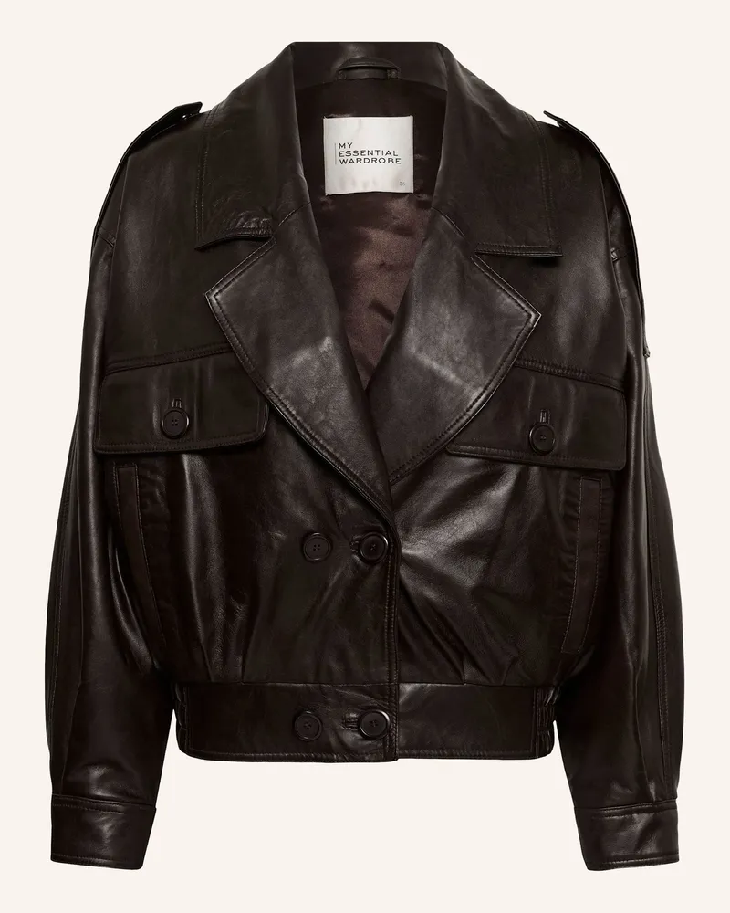 My Essential Wardrobe Lederjacke Jackiemw braun Braun